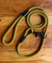 Load image into Gallery viewer, Checkered Black &amp; Yellow Leash