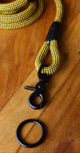 Load image into Gallery viewer, Checkered Black &amp; Yellow Leash