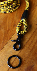 Checkered Black & Yellow Leash