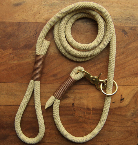 Make your own leash / Beige dog leash