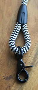 Chevron Black & White Leash