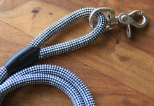 Load image into Gallery viewer, Checkered Black &amp; White Leash